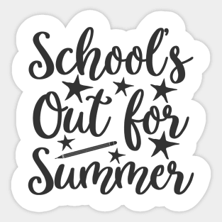 School out for summer Sticker